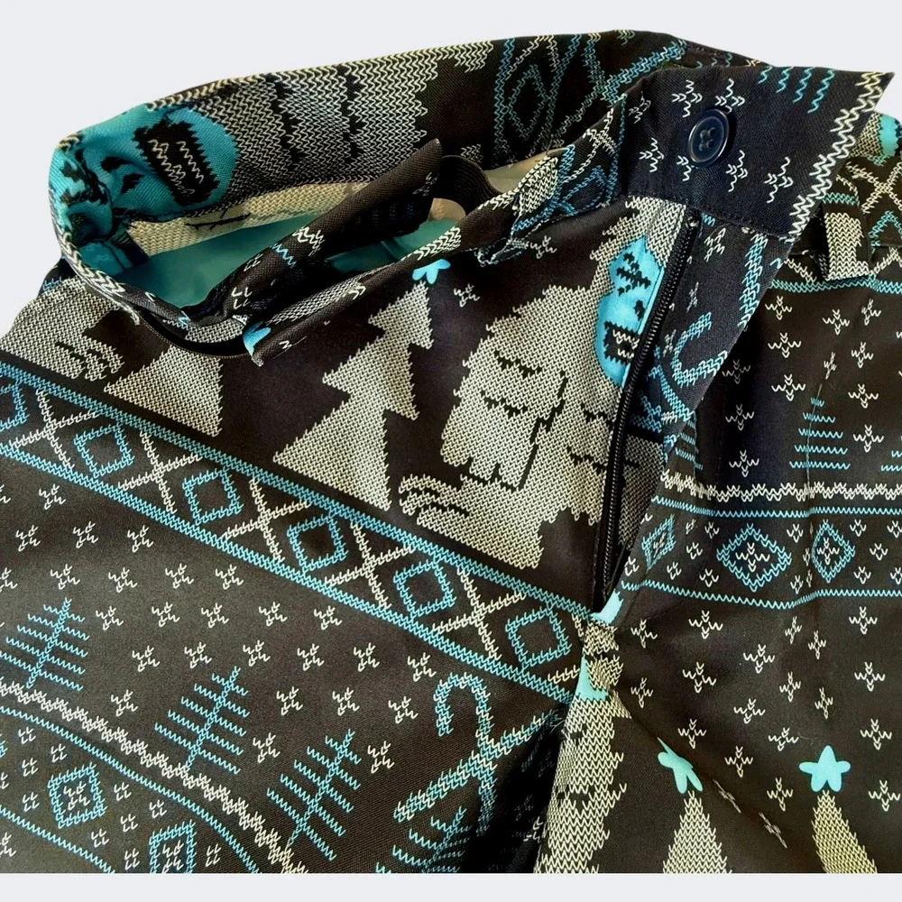Dec 25th Size M Yeti Abominable Snowman Christmas Suit Blazer Pants Set Drinking